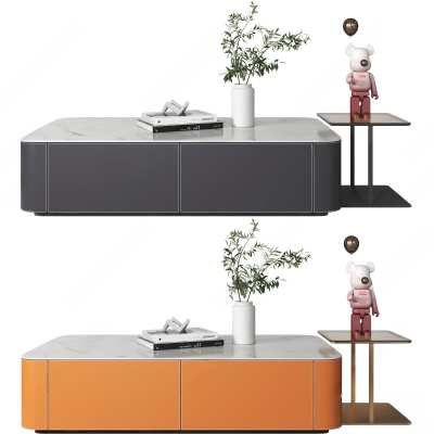 现代轻奢茶几3D模型下载